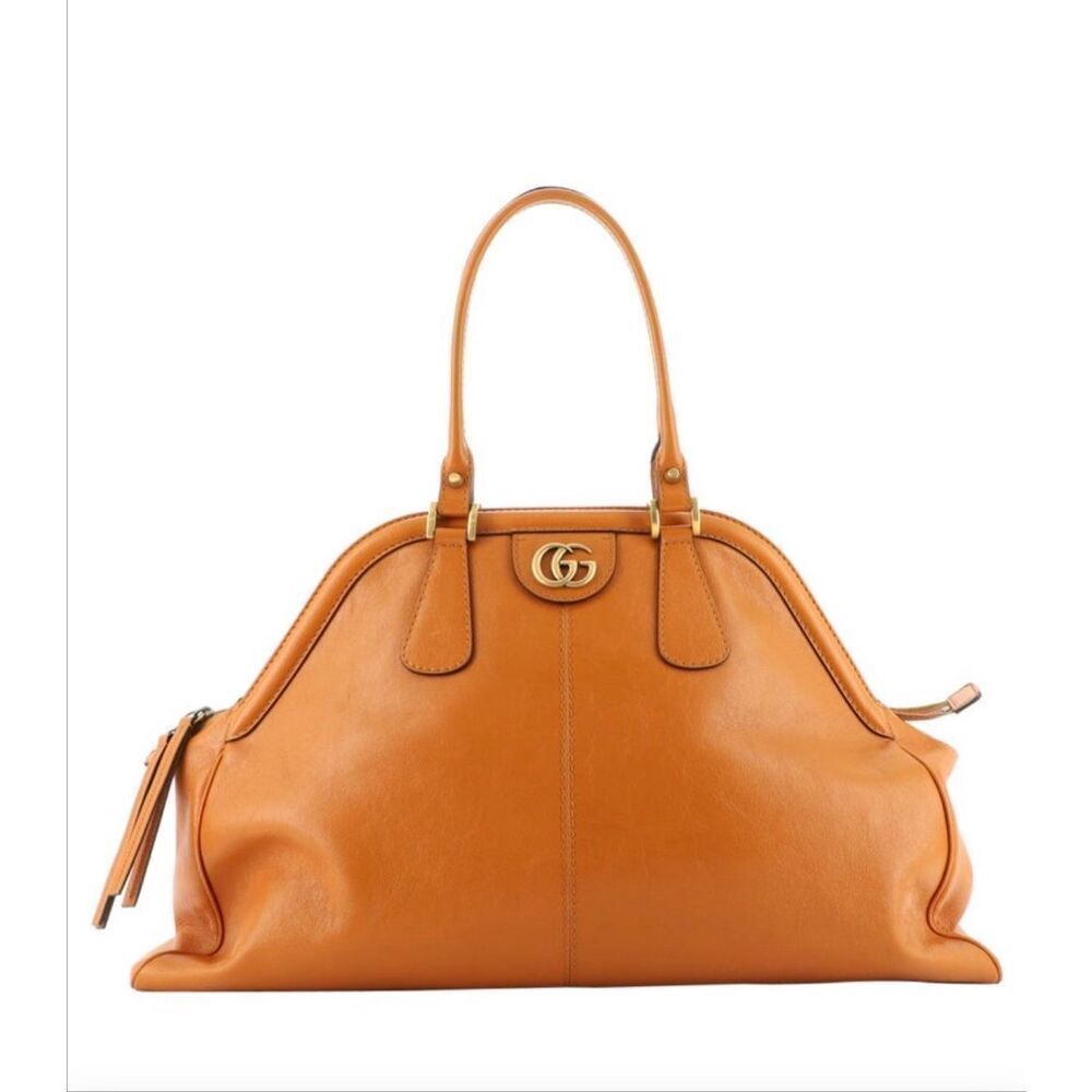 Gucci ReBelle Orange Leather Satchel Bag